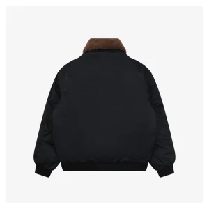 Ralph Lauren Vintage Shearling-Collar Down Flight Jacket Black Back view