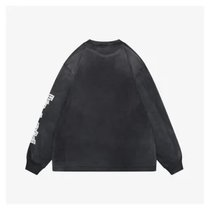 Saint Michael Baphomet Devil Graphic Distressed Shirt Back view