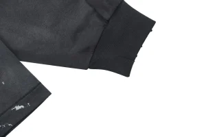 Saint Michael Baphomet Devil Graphic Distressed Shirt Cuff