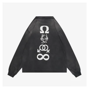 Saint Michael Candle Graphic Vintage Washed Shirt Back view