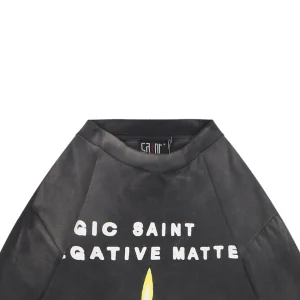 Saint Michael Candle Graphic Vintage Washed Shirt