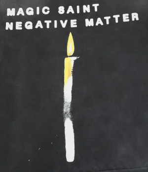 Saint Michael Candle Graphic Vintage Washed Shirt Front Print