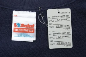 Saint Michael Fantasia Mickey Printed Crewneck Sweatshirt Brand label