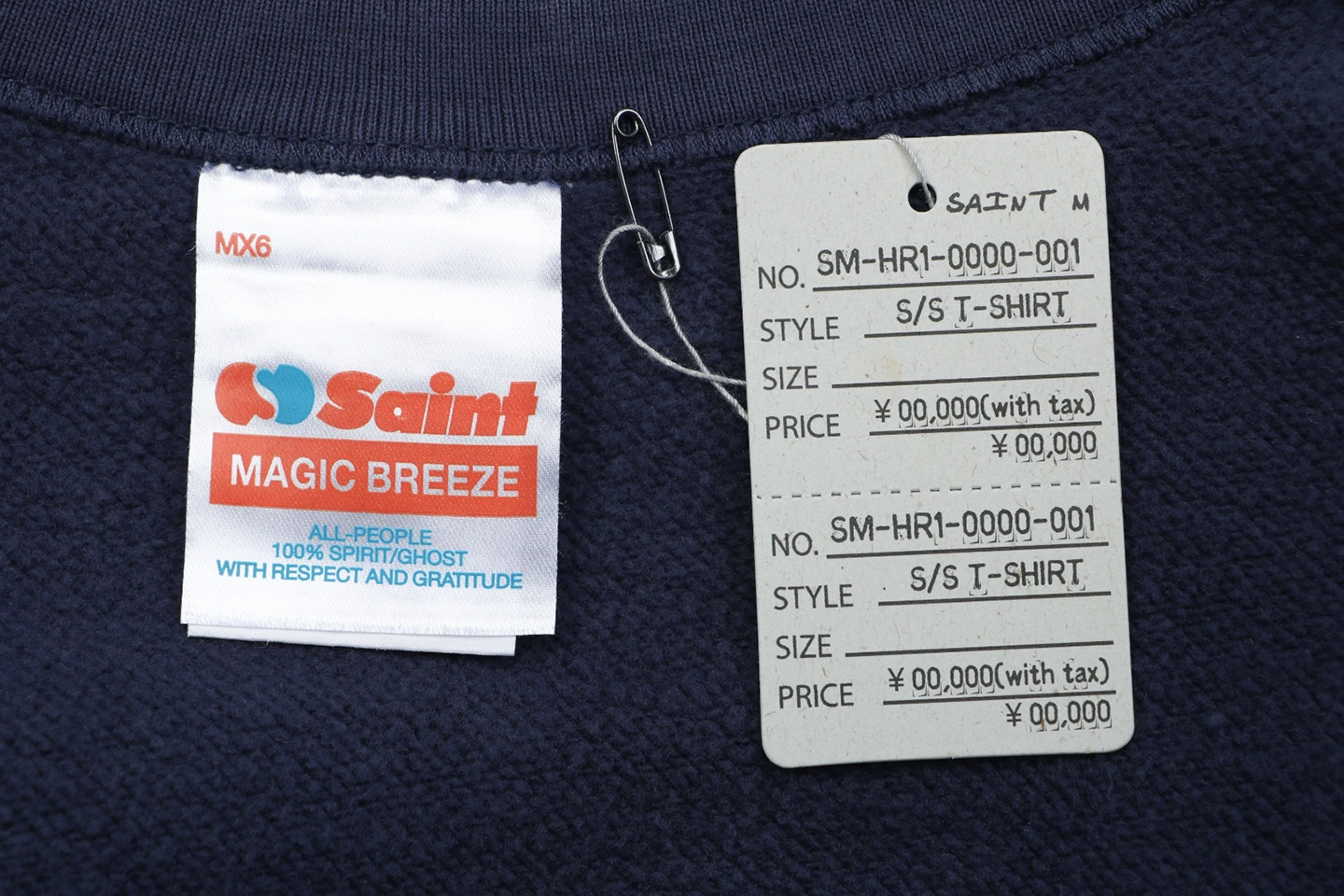 Saint Michael Fantasia Mickey Printed Crewneck Sweatshirt Brand label