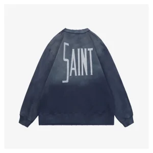 Saint Michael Fantasia Mickey Printed Crewneck Sweatshirt Back view