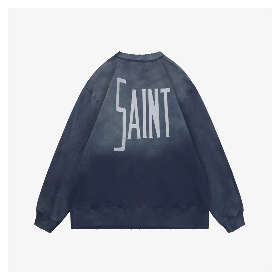 Saint Michael Fantasia Mickey Printed Crewneck Sweatshirt Back view