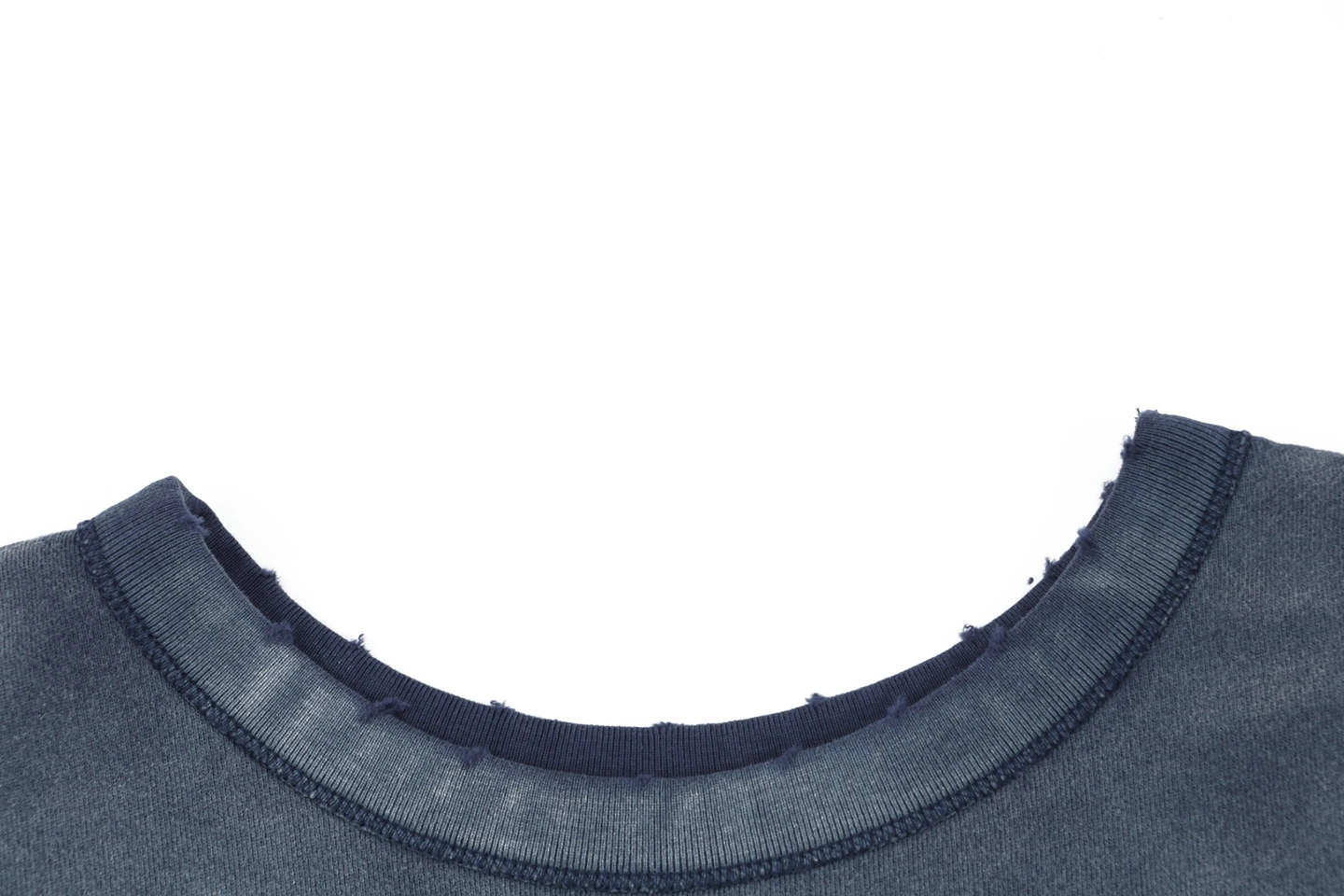 Saint Michael Fantasia Mickey Printed Crewneck Sweatshirt Collar