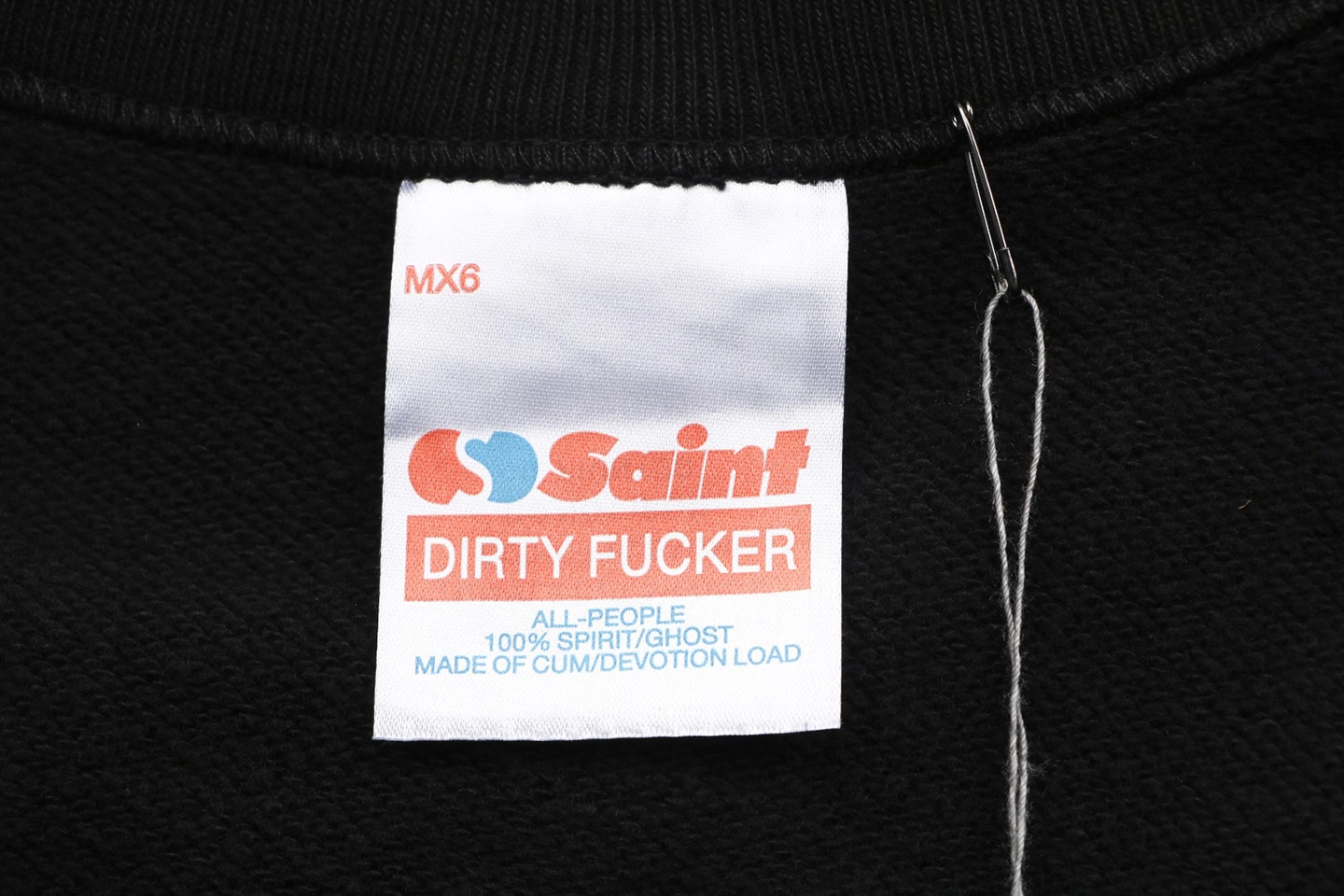 Saint Michael Gradient Logo Crewneck Sweatshirt Brand label