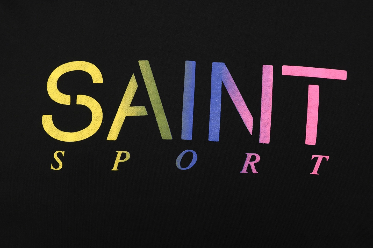 Saint Michael Gradient Logo Crewneck Sweatshirt Front Print