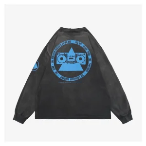 Saint Michael KLF Graphic Vintage-Washed Shirt Back view