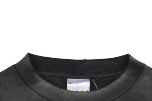 Saint Michael Spider Web Graphic Shirt Collar