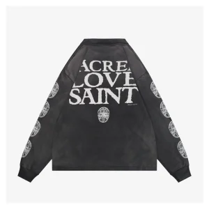 Saint Michael Vintage Jesus Graphic Shirt Back view