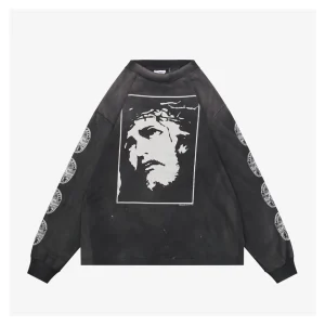 Saint Michael Vintage Jesus Graphic Shirt Front view