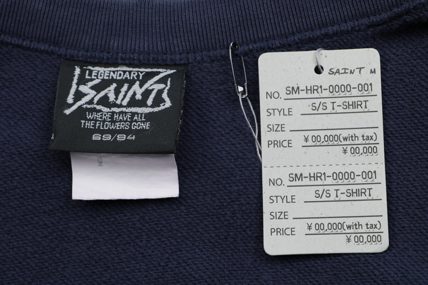 Saint Michael Vintage “Saint Power” Heart Graphic Crewneck Sweatshirt Brand label