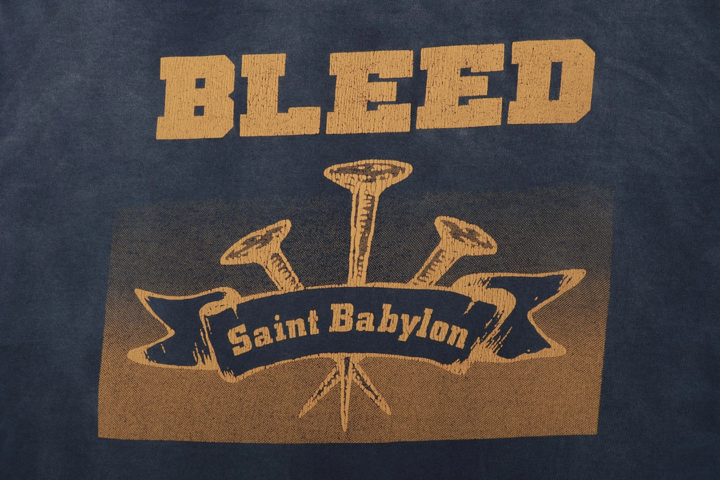 Saint Michael Wolf & Nails Graphic Shirt Back Print