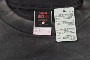 Saint Michael x Cowboy Bebop “Ballad of Fallen Angels” Vintage Wash Shirt Brand label