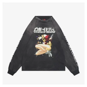 Saint Michael x Cowboy Bebop “Ballad of Fallen Angels” Vintage Wash Shirt Front view