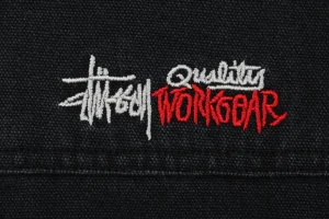 Stussy Embroidered Logo Hooded Cotton Jacket Brand