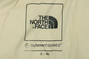 TNF Cloud Down Hooded Jacket Beige Brand Print