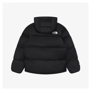 TNF Cloud Down Hooded Jacket Black Back view