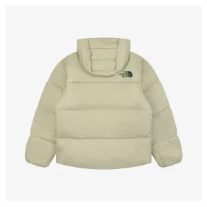 TNF Cloud Down Hooded Jacket Beige Back view