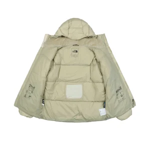 TNF Cloud Down Hooded Jacket Beige Lining