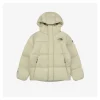 TNF Cloud Down Hooded Jacket (Beige/Black)