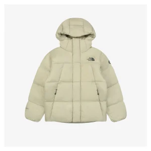 TNF Cloud Down Hooded Jacket Beige Front view