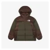 TNF UE Lightweight Hooded Down Jacket (Brown/Black)