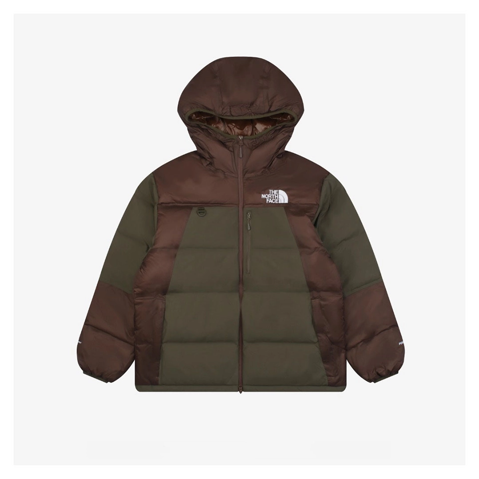 TNF UE Lightweight Hooded Down Jacket Brown Front view
