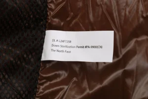 TNF UE Lightweight Hooded Down Jacket Brown Wash label