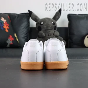 Adidas BW Army “White Chalk” rear view showing heel branding and gum outsole