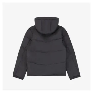Adidas Three-Stripe Hooded Down Jacket Grey Back view