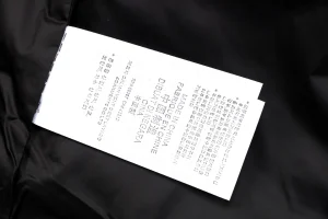 Adidas Three-Stripes Hooded Long Down Jacket Wash label