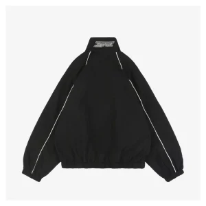 Adidas Valentine’s Day Trefoil Reflective Track Jacket Black Back view