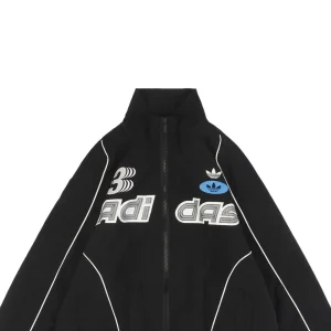 Adidas Valentine’s Day Trefoil Reflective Track Jacket Black