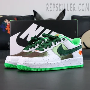 Nike Air Force 1 DOAF Oregon “Duck or Egg” PE front side view with original shoe box