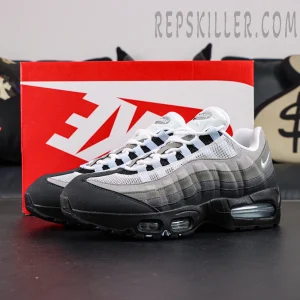 Air Max 95 OG “Blue Tint” displayed with original Nike shoe box