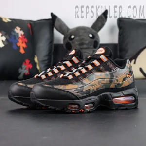 Nike Air Max 95 OG Orange Camo colorway side view