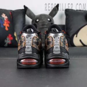 Nike Air Max 95 OG Orange Camo rear view with Nike branding