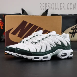 Air Max Plus Premium White Vintage Green with original Nike box