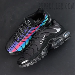 Nike Air Max Plus “Unity” top-down view showing full colorway