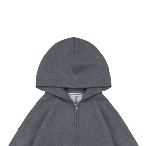 Alexander Wang Oversized Grey Hooded Jacket