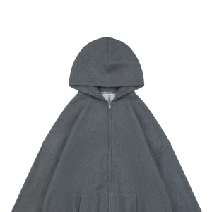 Alexander Wang Oversized Grey Hooded Jacket
