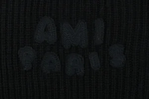 Ami Heart Color-Block Knit Cardigan