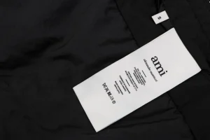 Ami Metal Heart Logo Jacket Wash label