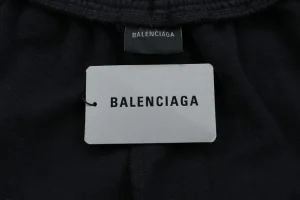 Balenciaga Front & Back Panel Plaid Pants Brand label