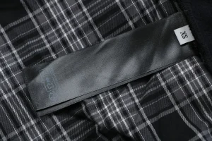 Balenciaga Front & Back Panel Plaid Pants Wash label