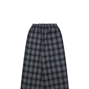 Balenciaga Front & Back Panel Plaid Pants