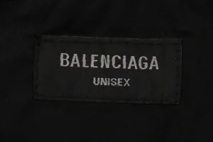 Balenciaga Oversized Circle Stand Collar Jacket Brand label